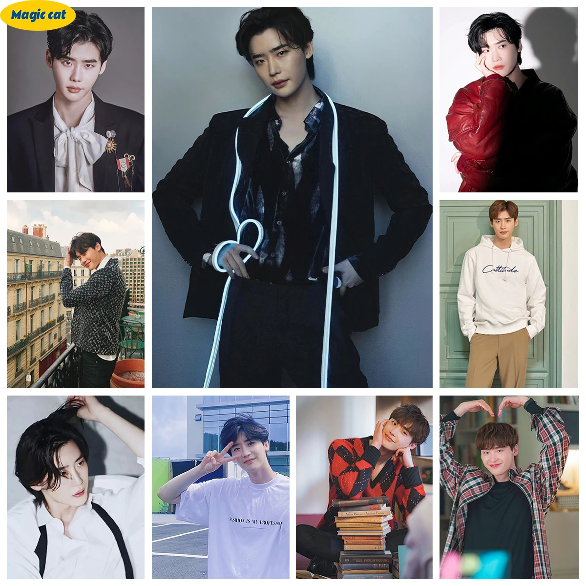 

Lee Jong Suk 5D Diamond Painting Korean Actor Diy Diamond Embroidery Cross Stitch Handmade Fan Collection Gifts Home Wall Decor