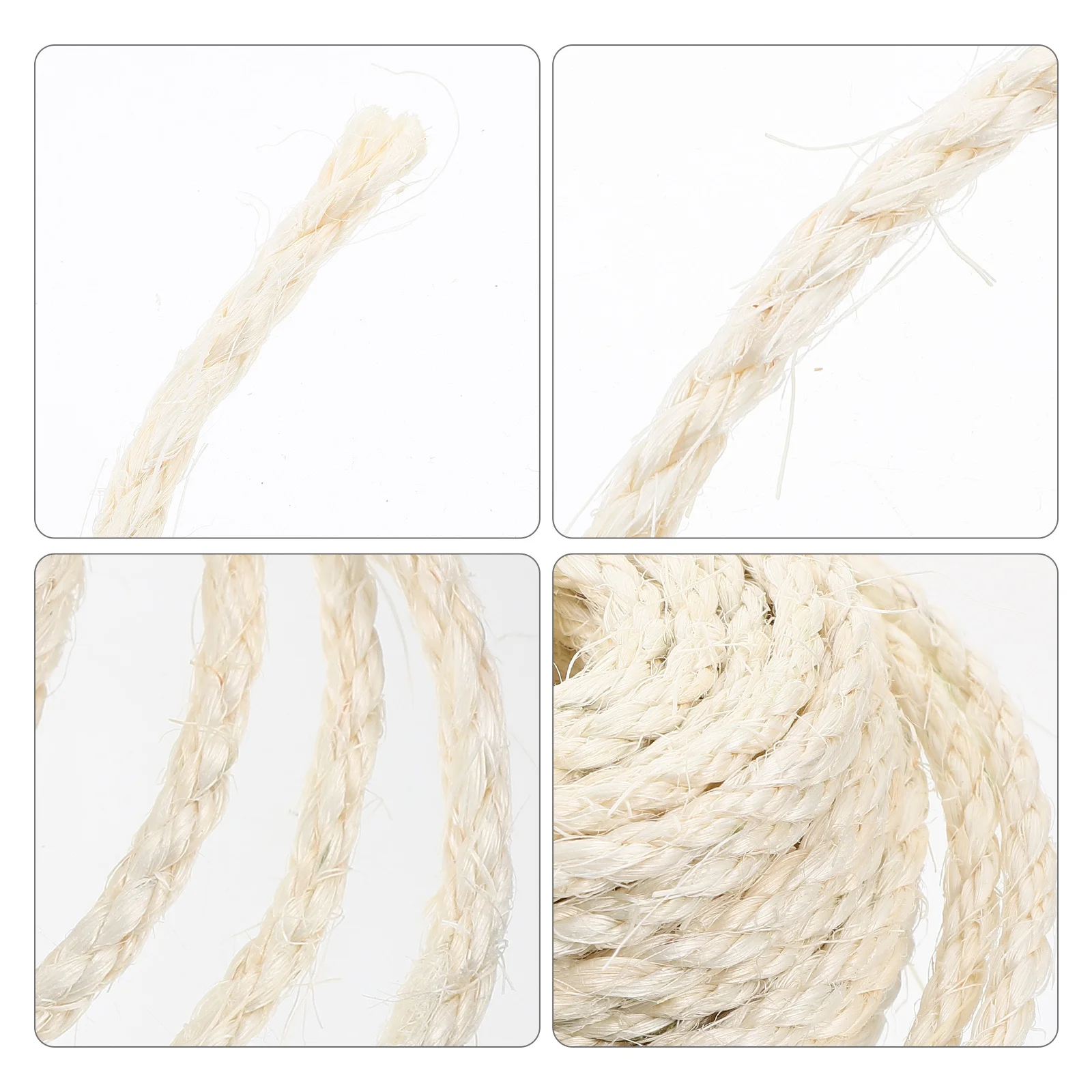 

1 Roll Natural Hemp Rope Sisal Fiber for Cat Scratching Pad DIY Repair Sturdy Wear Resistant Cord for Cat Tree and Furniture