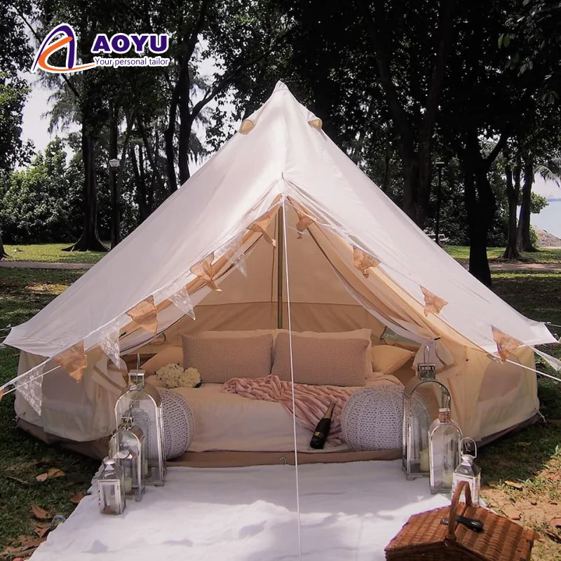 

Outdoor Camping Yurta Mongolian Yurt Trade 5 Meter Bell Tent 4m 5m Wholesale 2.5m Tall Teepee Tent