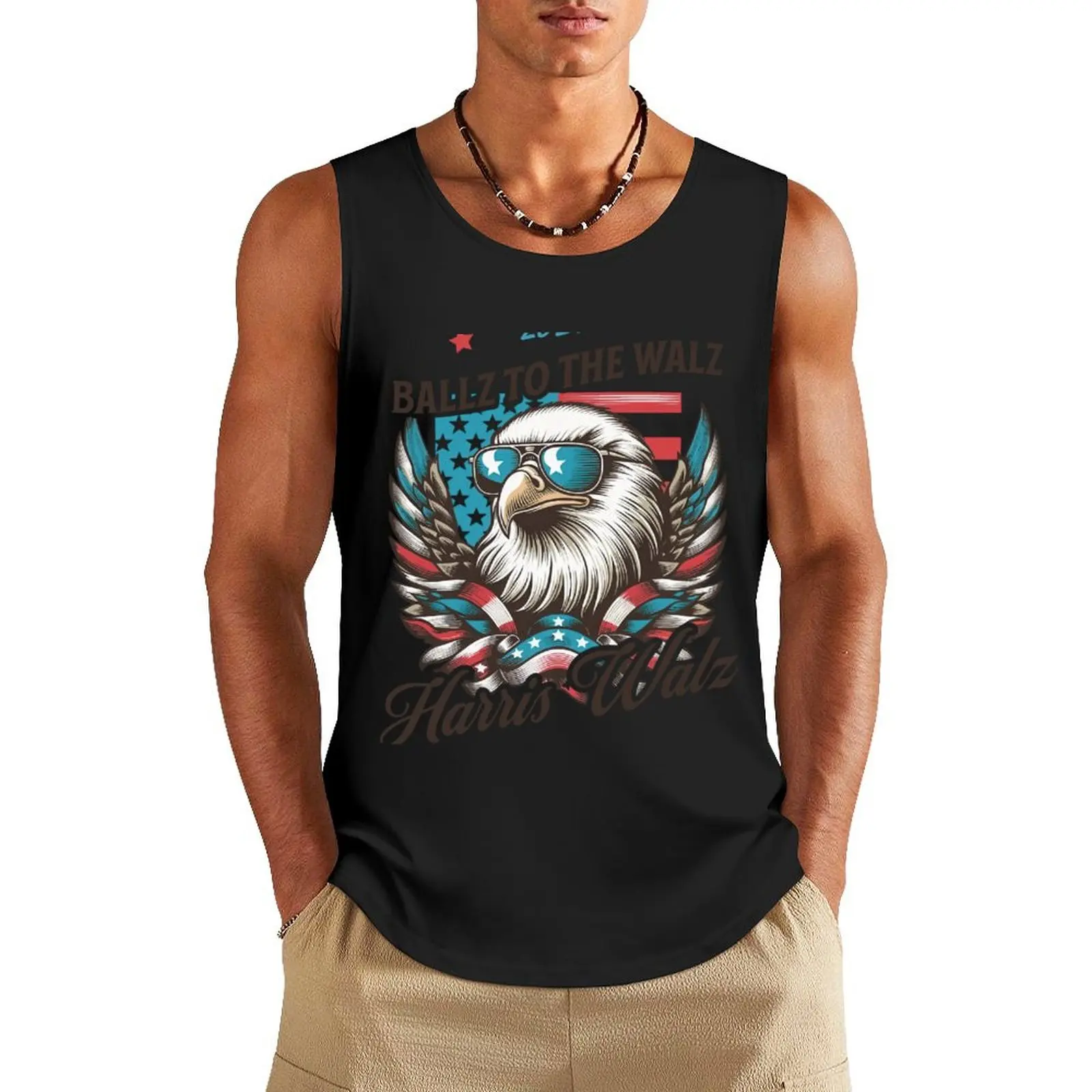 

Ballz To The Walz Harris Walz 2024 Tank Top gym wear men bodybuilding t-shirt sleeveless