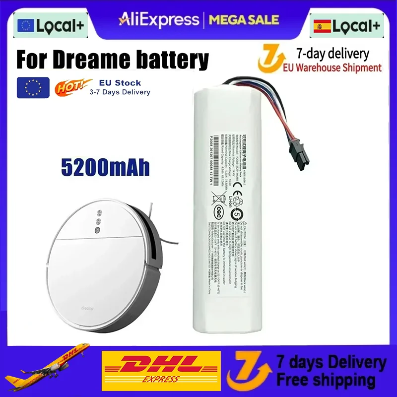 14,4V Ersatzakku P2008-4S2P-MMBK P2150-4S2P-XWDLS für Xiaomi Mijia Staubsauger Dreame S10 D9 F9 L10Pro L10Plus