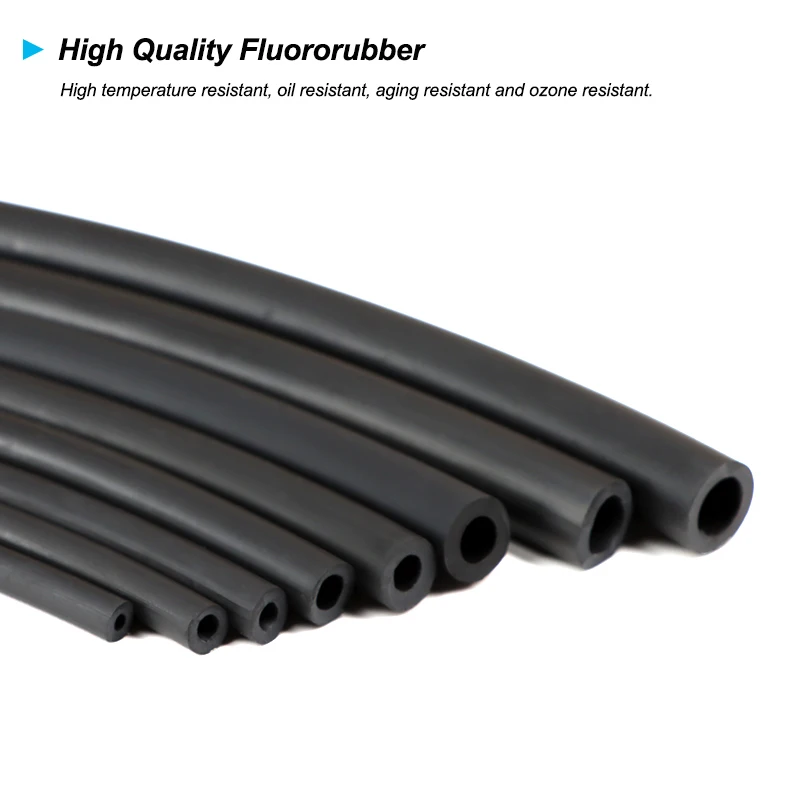 Fluorine Rubber Tubing ID ID 2 4 5 6 7 8 10 12 16 18 19 25mm FKM Viton Oil Hose Pipe Acid Alkali High Temperature Resistant Tube - Image 4