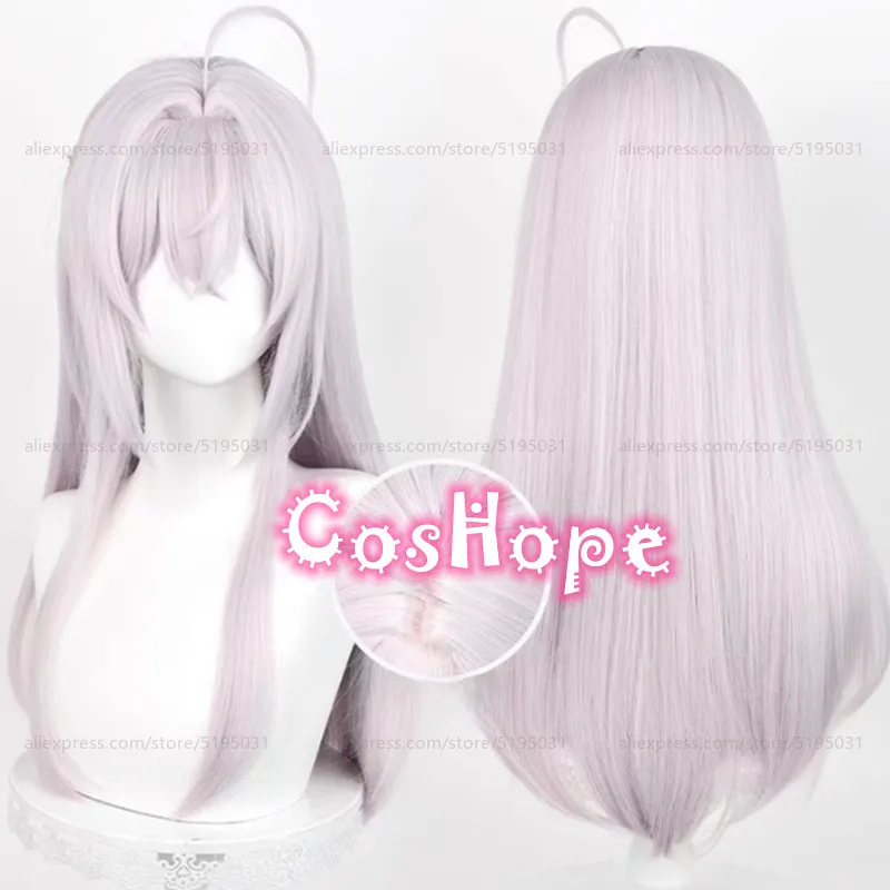 Alya Wig Alisa Mikhailova Kujou Cosplay Wig 60cm Long Gray Pink Wig Cosplay Anime Cosplay Wigs Heat Resistant Synthetic Wigs