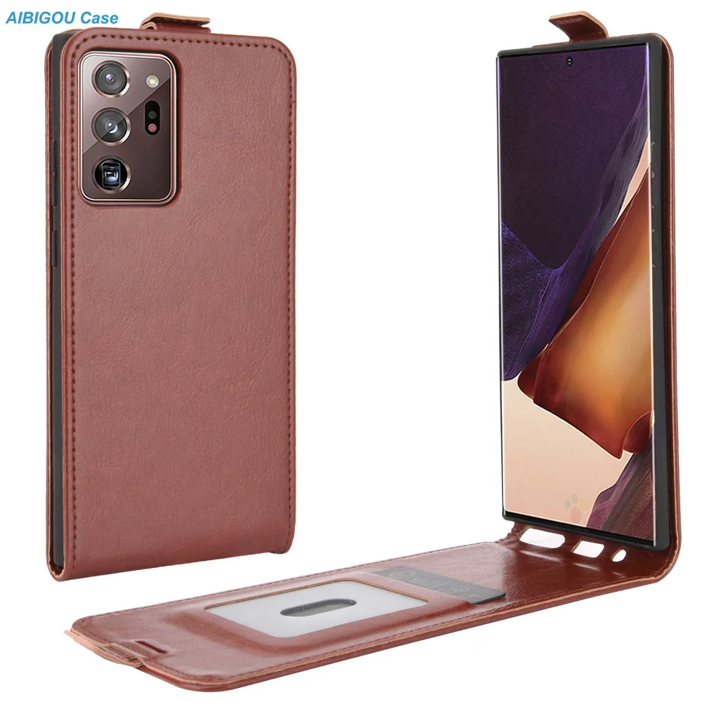 

For Samsung Galaxy Note 20 Ultra S21 Note20 S20 FE + Luxury Leather Case Flip Vertical Soft Cover A02S A52 A72 A32 A52S A22 A82