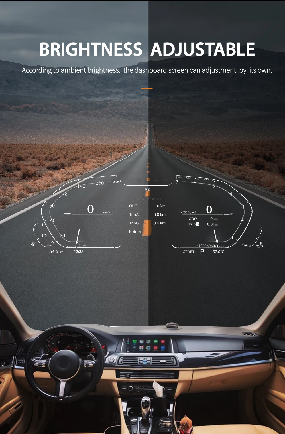 2023 najnowsza oryginalna 12.3 "cyfrowa klastra LCD do BMW serii 5 F10 F11 F12 F15 F16 F18 F06 F07 F26 prędkościomierz