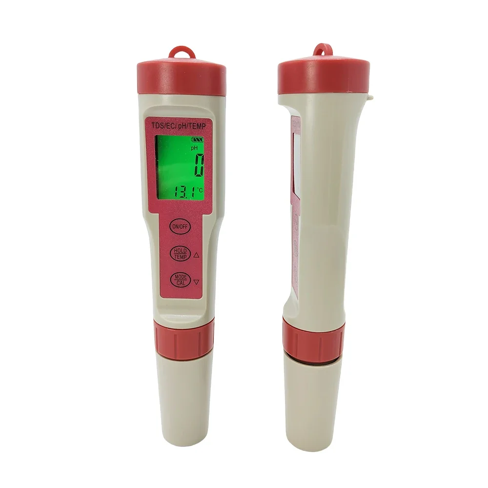 

Digital 4 in 1 Water Quality Tester Pen Type TEMP pH TDS EC Meter for Aquaculture