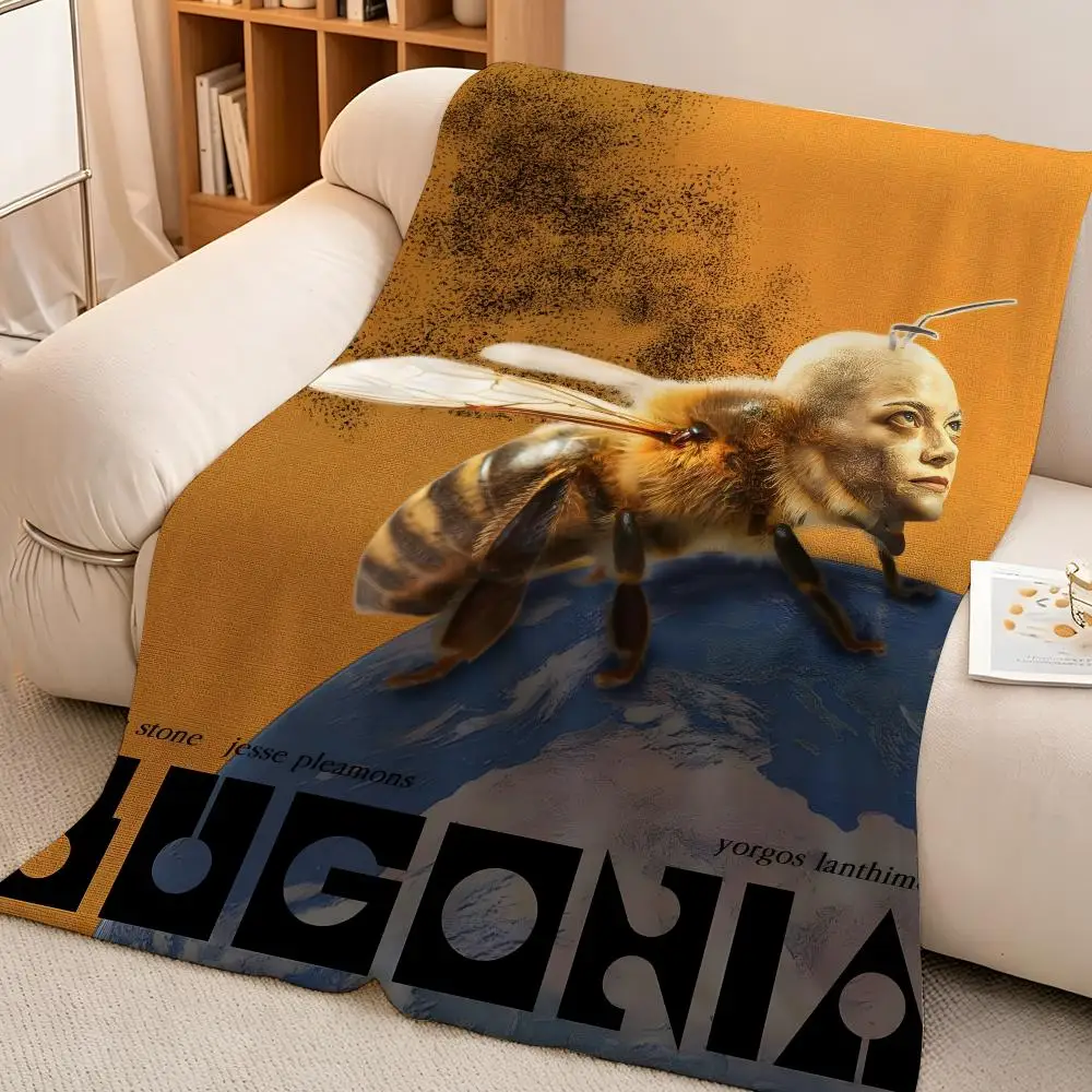Music B-Bugonia Throw hot High-Density Short Plush Blanket Soft Skin-Friendly for Sofa Nap Air-Conditioned Room