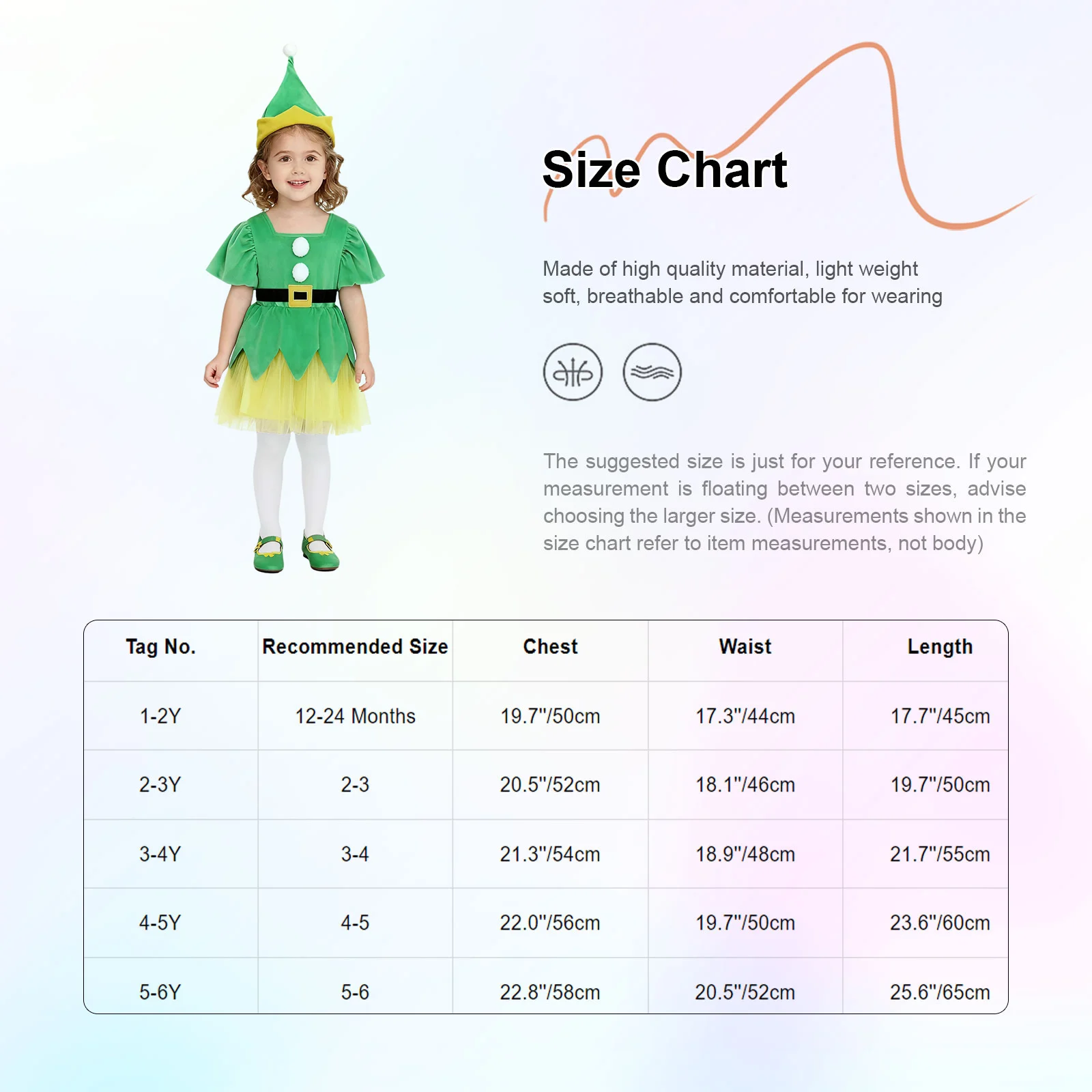 أطفال بنات فستان حفلة عيد الميلاد عيد الميلاد الجنية قزم سانتا مساعد تأثيري أداء زي منتفخ كم قصير شبكة توتو مع قبعة