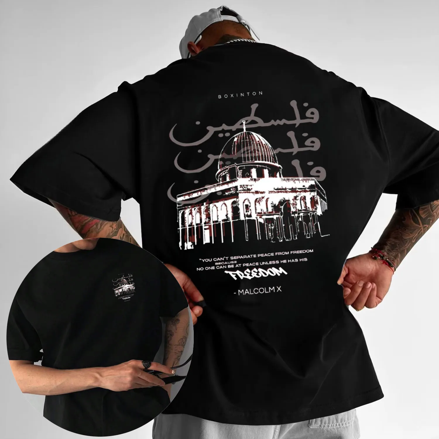 T-shirts à manches courtes pour hommes, chemises graphiques en coton, décontractées, surdimensionnées, de haute qualité, à la mode, été 2025, Y2k