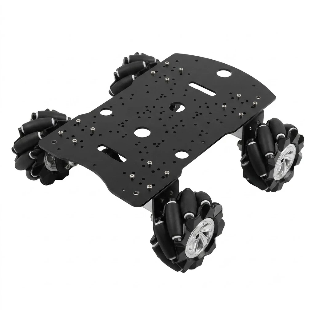 15Kg Load 4WD 97mm Mecanum Wheel Robot Car with DC 12V Encoder Motor for Arduino Raspberry Pi ROS Robot Arm Chassis Part DIY Kit