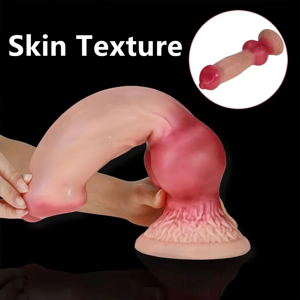 Long Big Make Up Dog Dildо For Women Xxxl Realistic Dildo Dog Toys Skin Texture Penis Sexshop Sex Toys For Cuples Animal Dildo