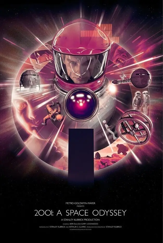 

2001 A Space Odyssey Movie, Art Picture Print Silk Poster, Home Wall Decor