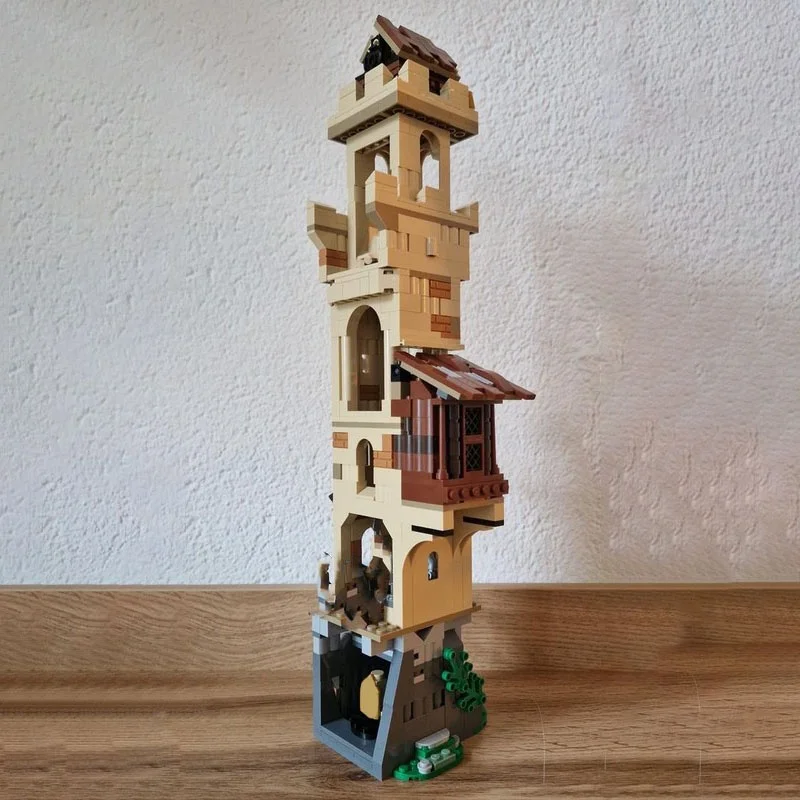 594 قطعة MOC Cliffside المنارة هاري نموذج اللبنات العمارة لتقوم بها بنفسك اللعب الإبداعية هدية الكريسماس فكرة للأطفال #3