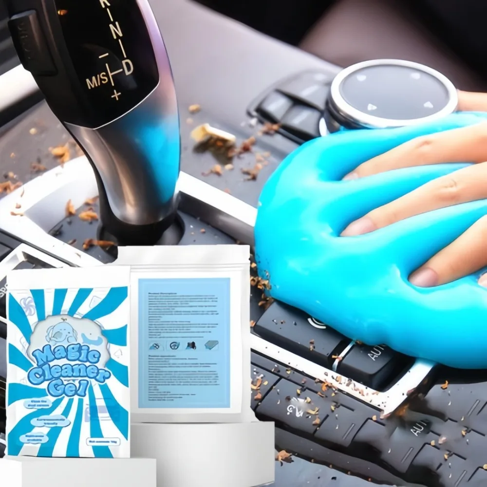 Car Interior Cleaning Gel Soft Glue Computer Keyboard Gap Cleaning Mud Car Gap Dust Dirt Detergent Multifunctional Auto Supplies