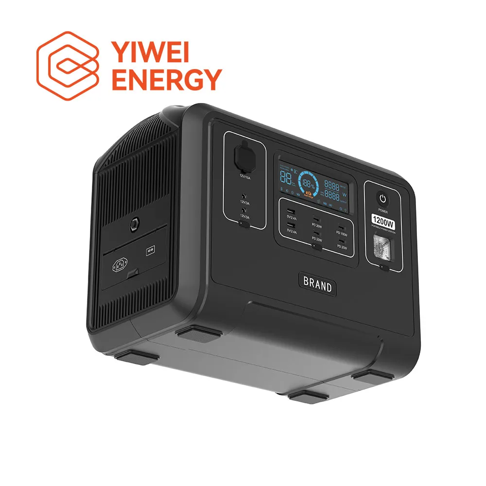 Yiwei 960Wh Portable Power Station 1000W 1200W Solar Panels Lifepo4 Battery Car Source Energy Storage Generator Power