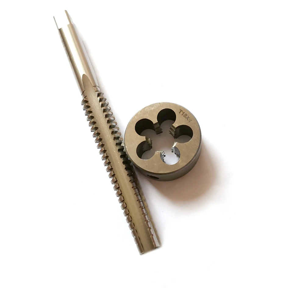 Left thread TR18 HSS Trapezoidal thread tap and Die set TR18X3 TR18X4 LH Machine Metric trapezoid taps dies sets T18 T18x3 T18x4