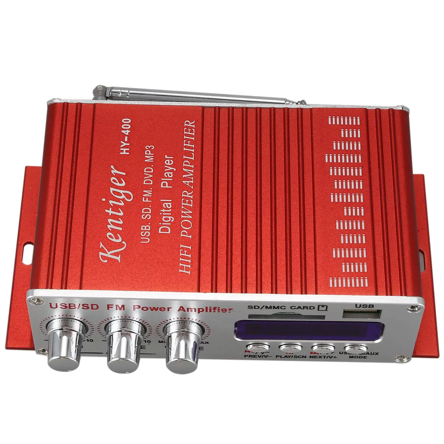

ZIZI-400 Hi-Fi автомобильный стерео усилитель радио Mp3 динамик с Fm ЖК-дисплеем мощность плеер для авто мотоцикла пульт дистанционного управления