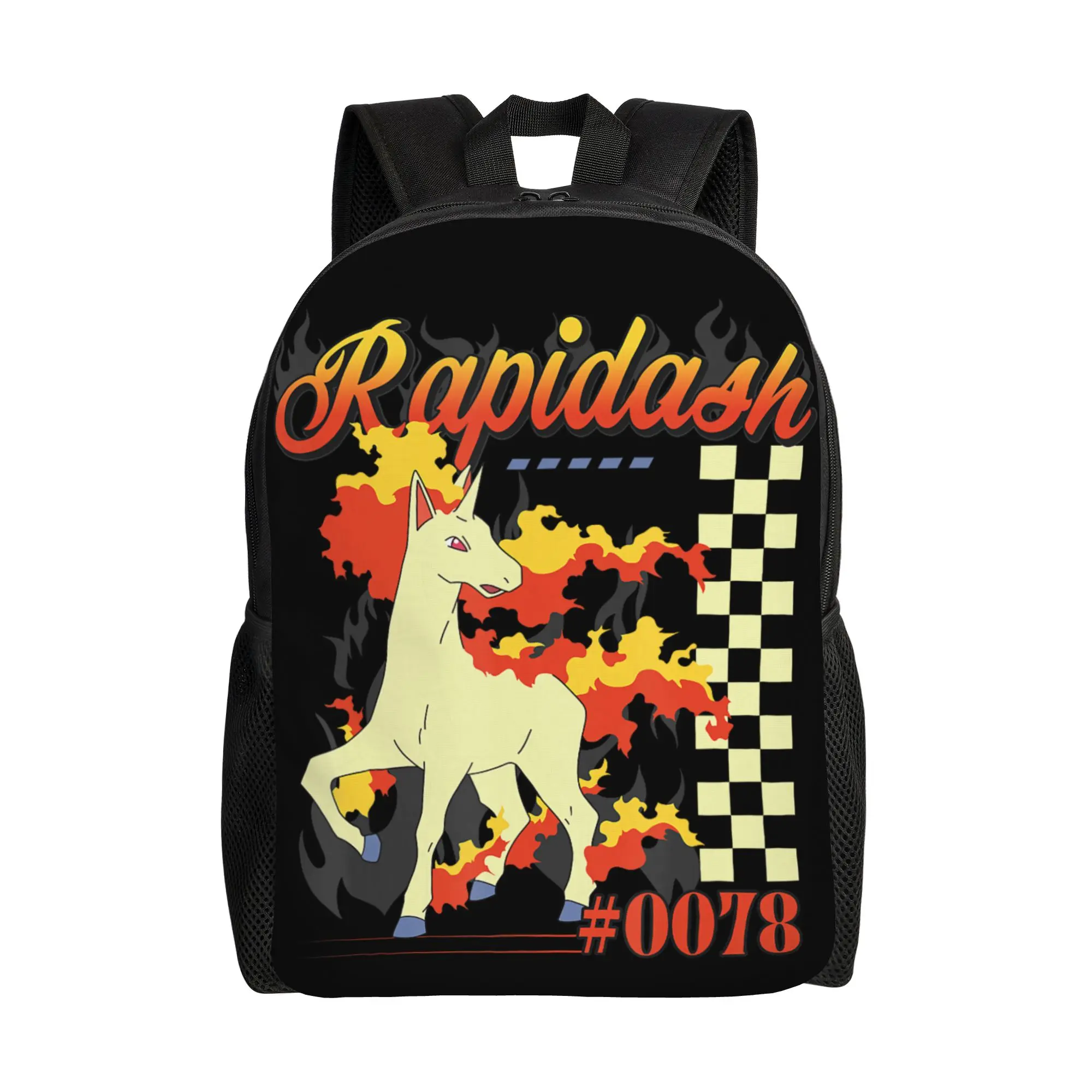 mochilas-bandai-pokemon-rapidash-pokedex-entry-cool-pose-daypack-mochila-escolar-retro-lavavel
