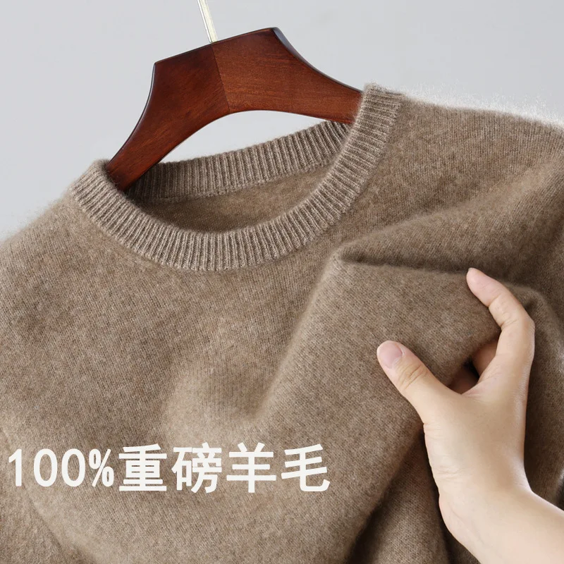 

Super Warm Mink Cashmere Sweaters and Pullovers Men Autumn Winter Soft Sweater Half Turtleneck Male Basic Pullovers