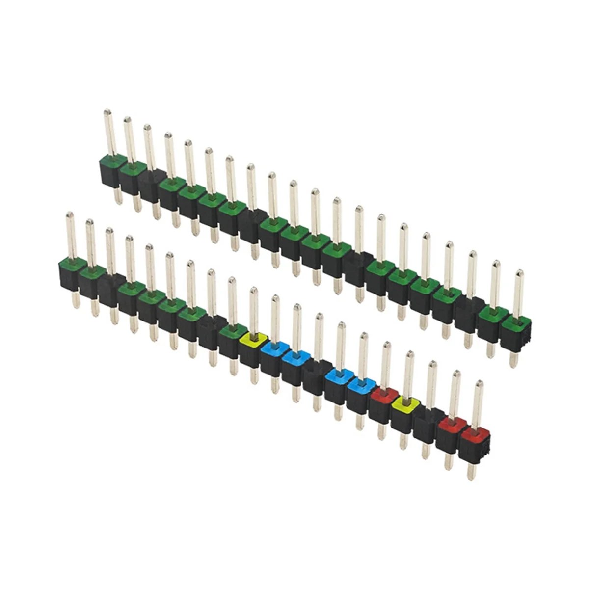 Sale 20 Pin GPIO Header Adapter 2.54mm Pitch Double Row Color Pin Header for Raspberry Pi PICO W Development Board