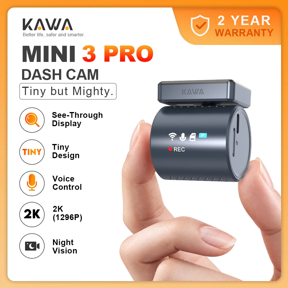 【¥3,053】KAWA MINI 3 Pro ドライブレコーダー-アリエク特価アラート
