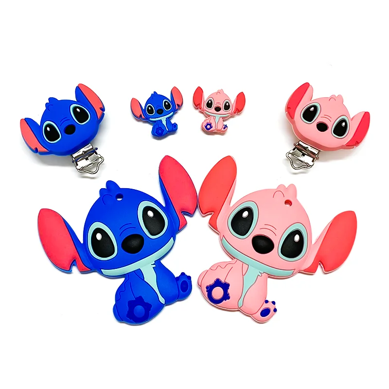 

1/3/10pcs Silicone Mini New Stlch Beads Baby Dummy Cartoon Pacifier Toy Accessories