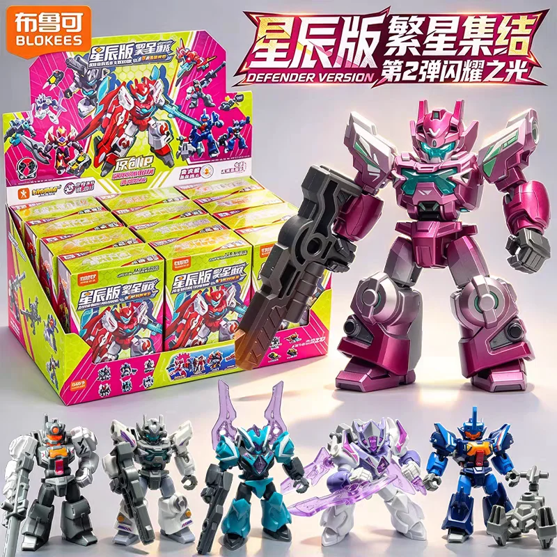 New Arrival Genuine Blokees Starry Gathering Starry Edition  Episode 2  Sparkling Light Toy Blind Box Surprise Collectible Gift