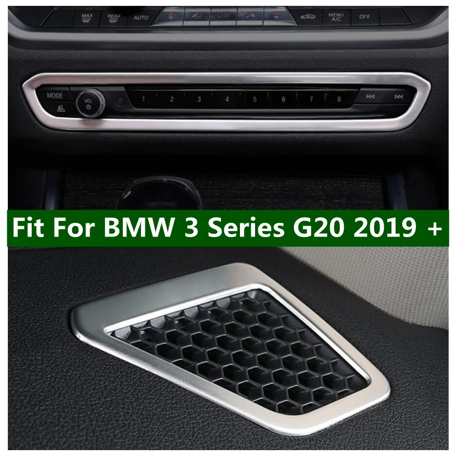 

Dashboard Air Conditioner Knob Control Panel Outlet AC Vent Frame Cover Trim For BMW 3 Series G20 2019 - 2024 Car Accessories