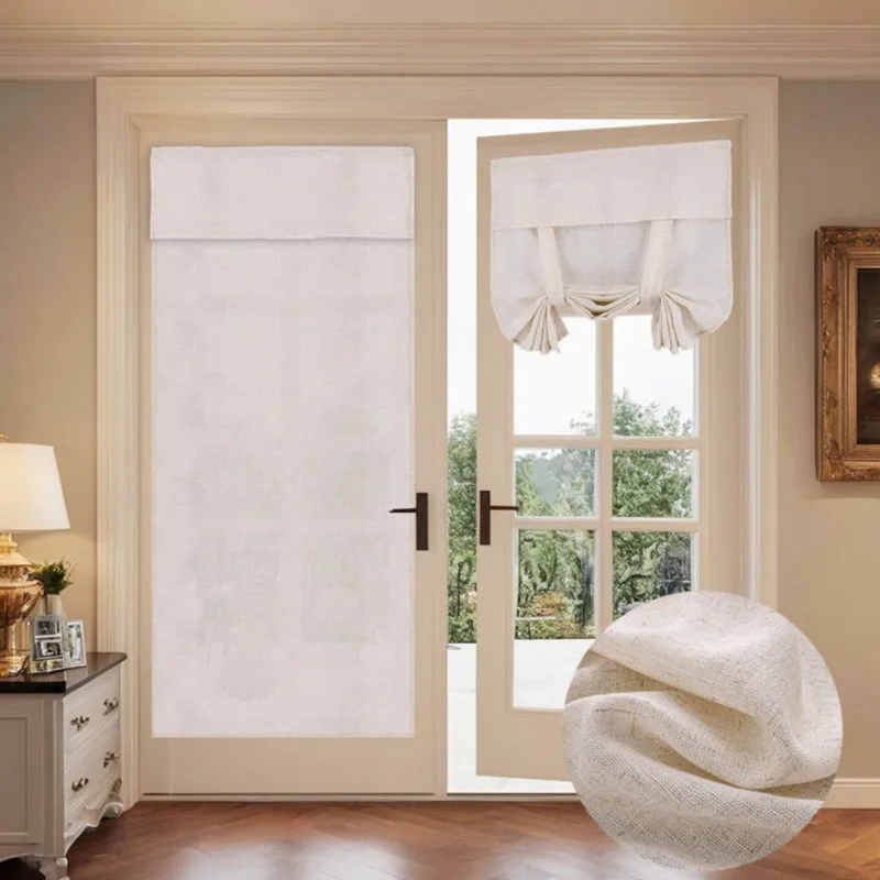 Door Curtain Door Window Curtain Enhance Front Door with Stylish Non-fading Blackout Curtains Light Filtering