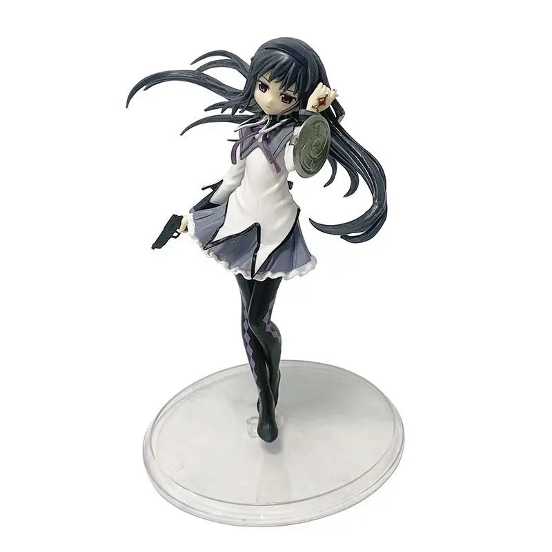 Genuine Madoka Magica 16.5cm Akemi Homura Anime GK Model Birthday Present Ornaments Collectible Toys Wholesale 2024