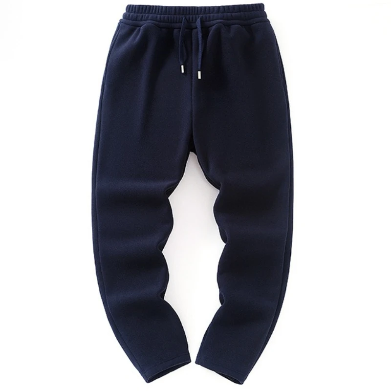 

6XL Winter Men's Sweatpants Thick Warm Fleece Joggers Sportswear Pockets Casual Track Pants Plus Size 5XL Straight Drawstring