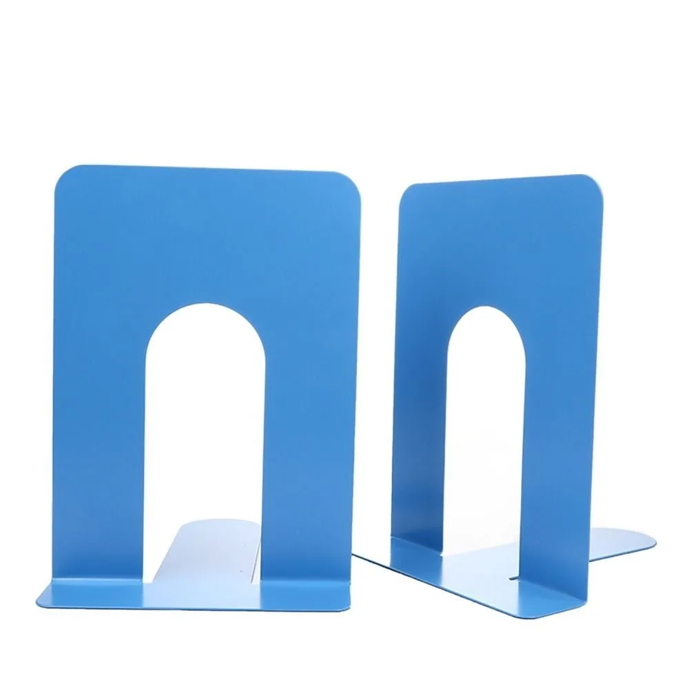 Book Holder L-shaped Desk Bookends INS Durable Iron Book Stand Display Simple Book Support Rack School Office