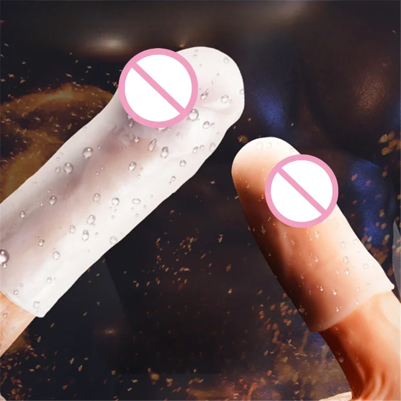 Silicone Mini Penis Sleeve Penis Exerciser Enlargement Sex Toys for Men Masturbation Pocket Pussy Adult Toys Sex Products