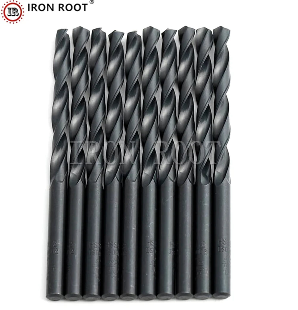 HSS M2 High Speed Steel 1mm-13mm Rolling Drill Steel Aluminum Twist Straight Shank Drill Bit