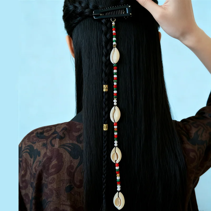 Заколка-для-волос-для-женщин-12-разные-стили-дизайн-раковины-летняя-коллекция-пляжная-тематическая-шпилька-плетеная-нить-украшение-для-волос