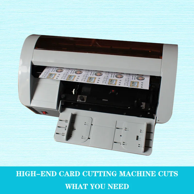 SSB-001 Desktop Business Card Cutting Machine 220V/80W Electric Cutting Card Anti-cutting Oblique Self-grinding