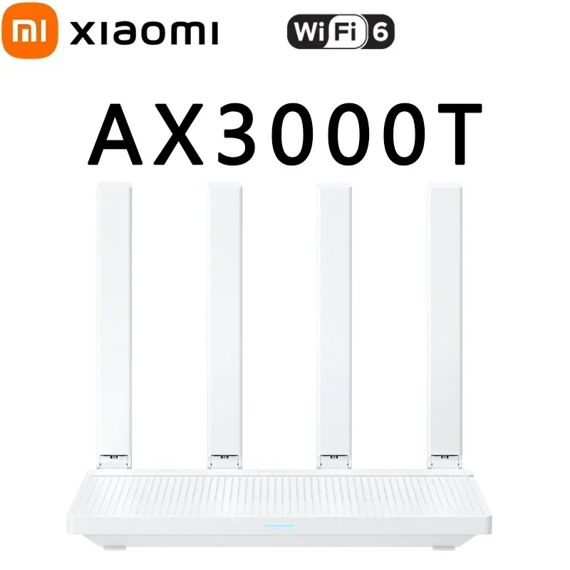 Xiaomi routeur AX3000T maille WiFi6 2.4GHz 5GHz 3000Mbs 256 mo double réseau de Signal WAN Qualcomm amplificateur répéteur CPU avec Mi Home