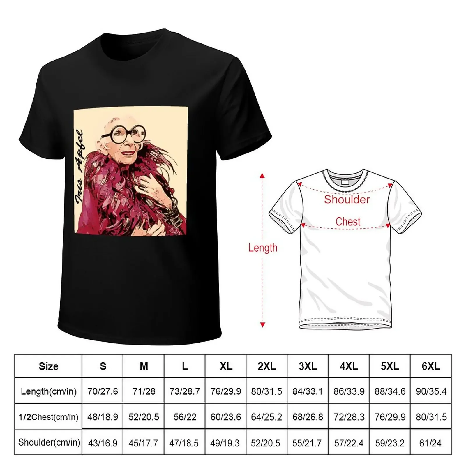 Iris Apfel T-Shirt animal prinfor boys cute clothes Men's clothing