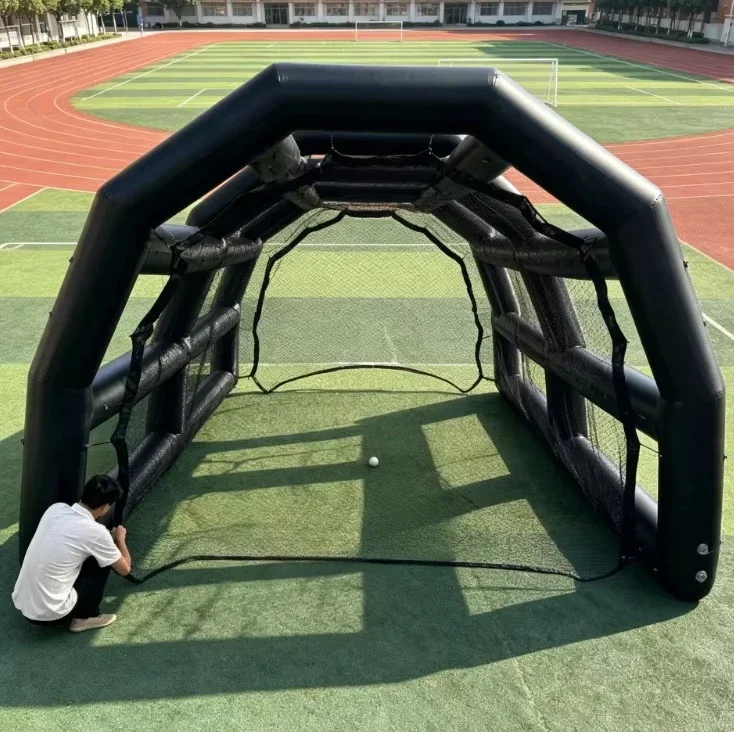 Giant Durable PVC Inflatable Games Baseball Batting Cage / Inflatable Sport Games Baseball Field for Kids and Adults