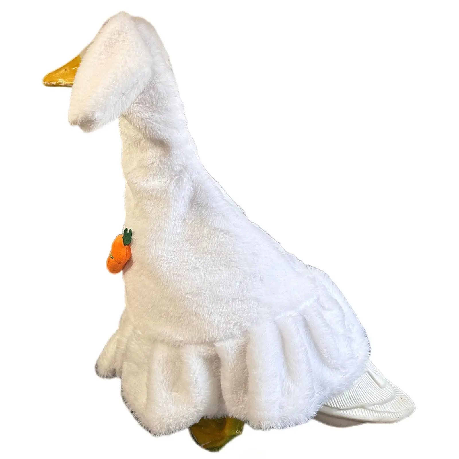 

Lawn Goose Statue Outfit Cloths Accessories Yard Decoration 54x57cm for Children's Activities Multipurpose Lightweight White