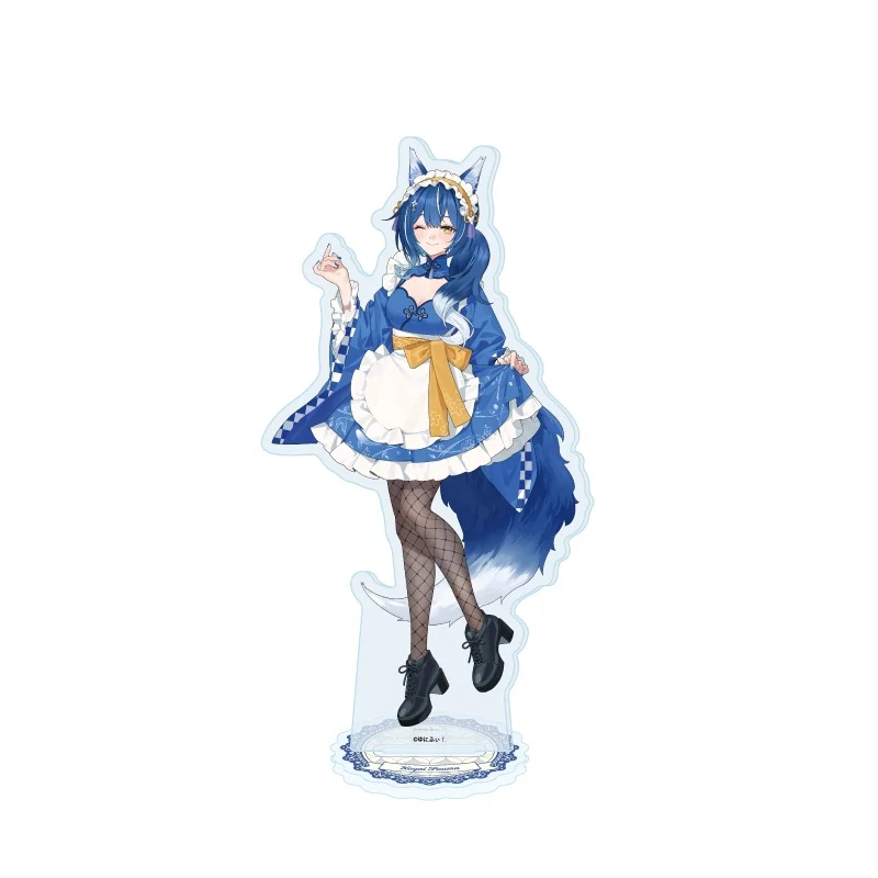 VirtuaReal VR Luya Ruki Aki Kira Karu 15cm Acrylic Stand Figure Desk Decor Model Plate Cute Anime Charm Keychain Collection Gift