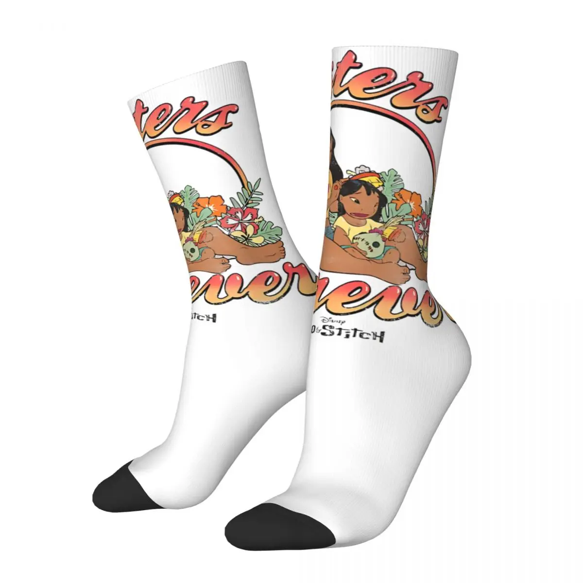 Men Women Cute Socks Cute Lilo Sisters Forever Accessories Cute Funny Stitch Socks Suit For All Season