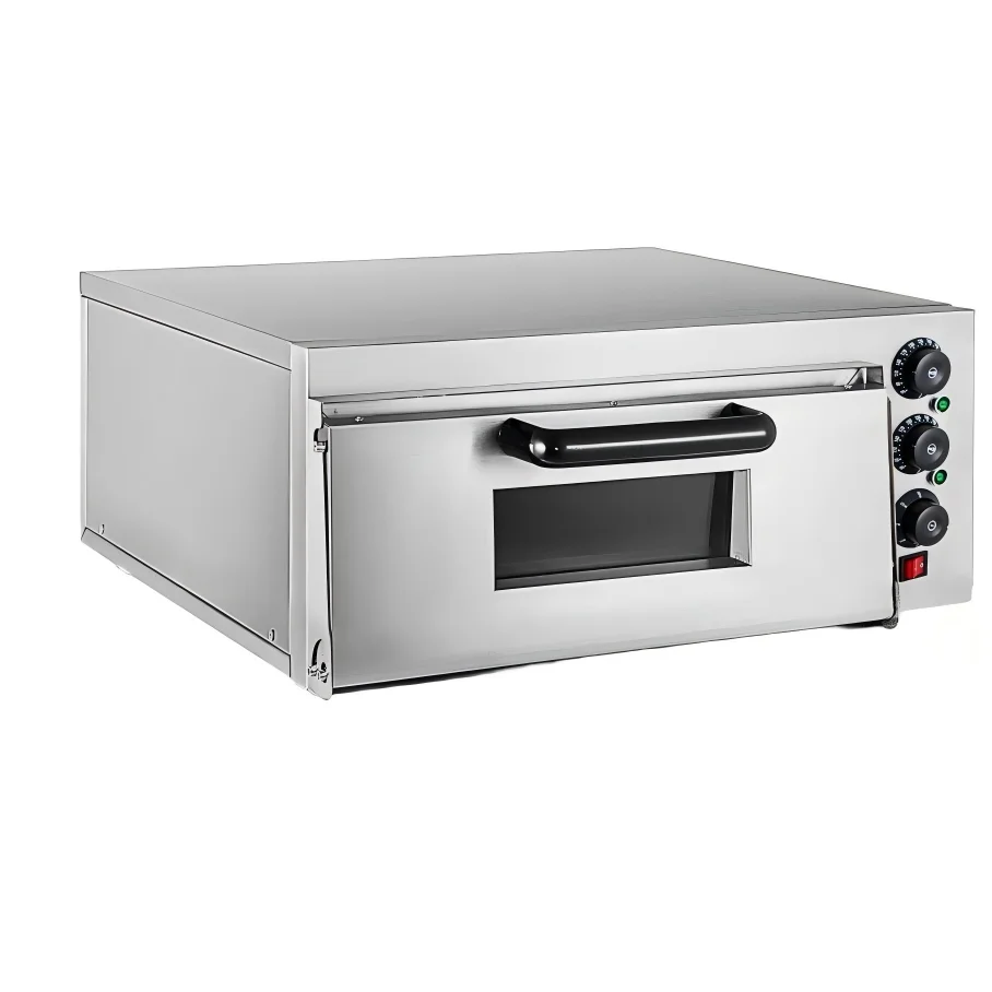 Commercial Counter Top Electric Pizza Snack Oven With Two Independent Chambers Motorized 1 Year Warranty