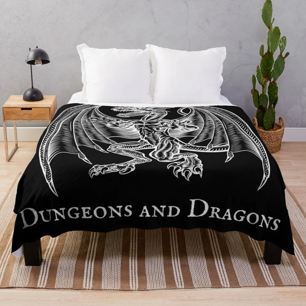 Dungeons and Dragons Design Throw Blanket blankets ands Winter beds Blankets