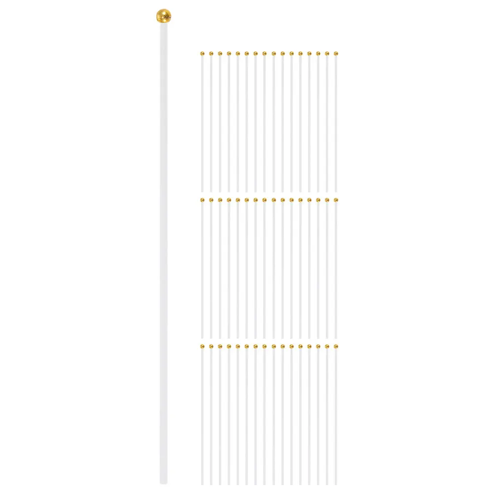 

120pcs Plastic Flagpole Sturdy Windproof Easy Install Durable Decorative Flagpoles Lightweight Portable Multi-Use Festival Party