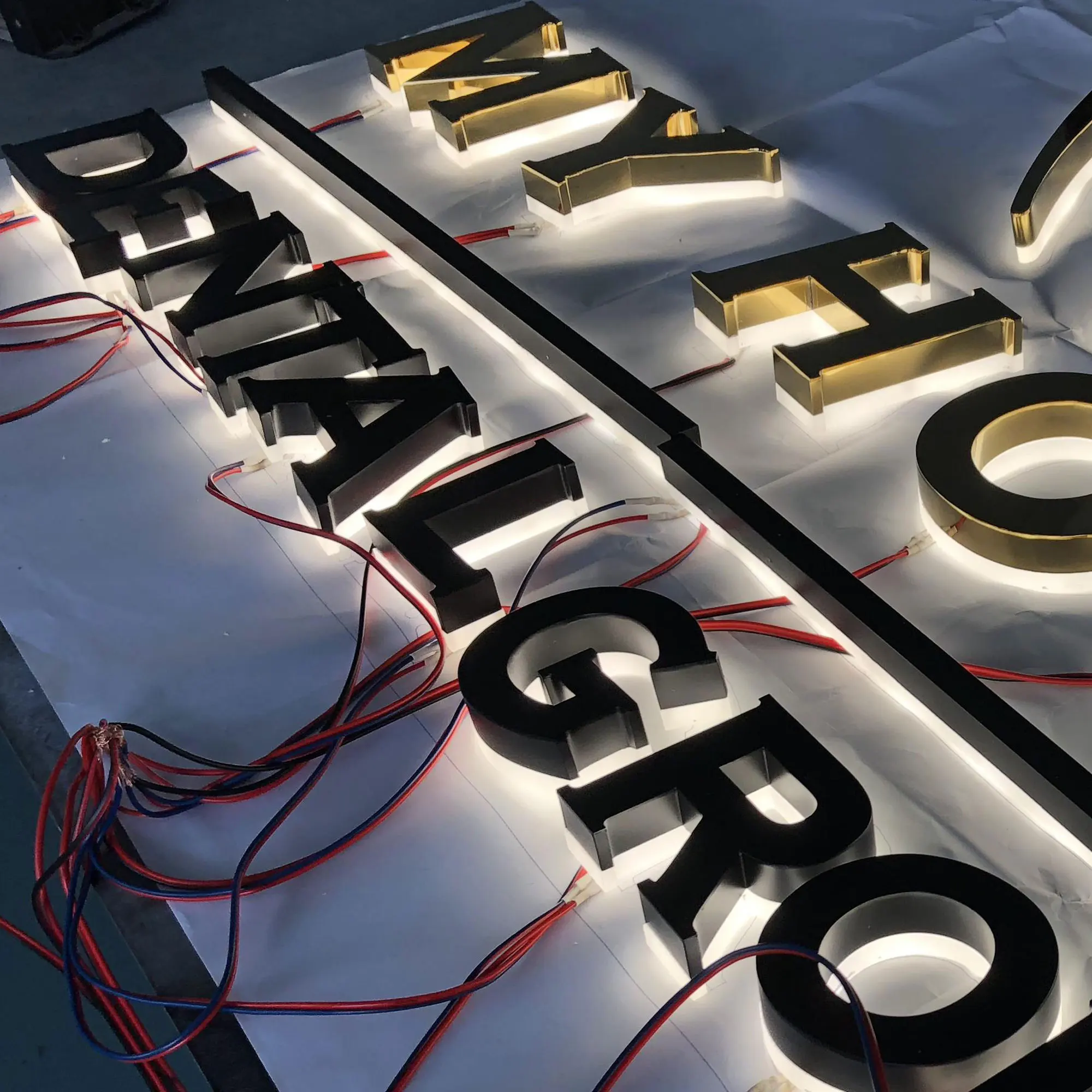 Factory Outlet Rvs Led Backlit Verlichte Letters Custom Teken Reclame Producten