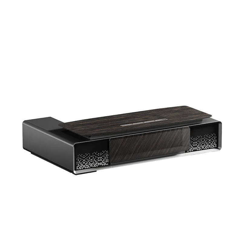 Boss table, simple and modern contrasting color design sense, general manager table, senior sense, president, large class desk,