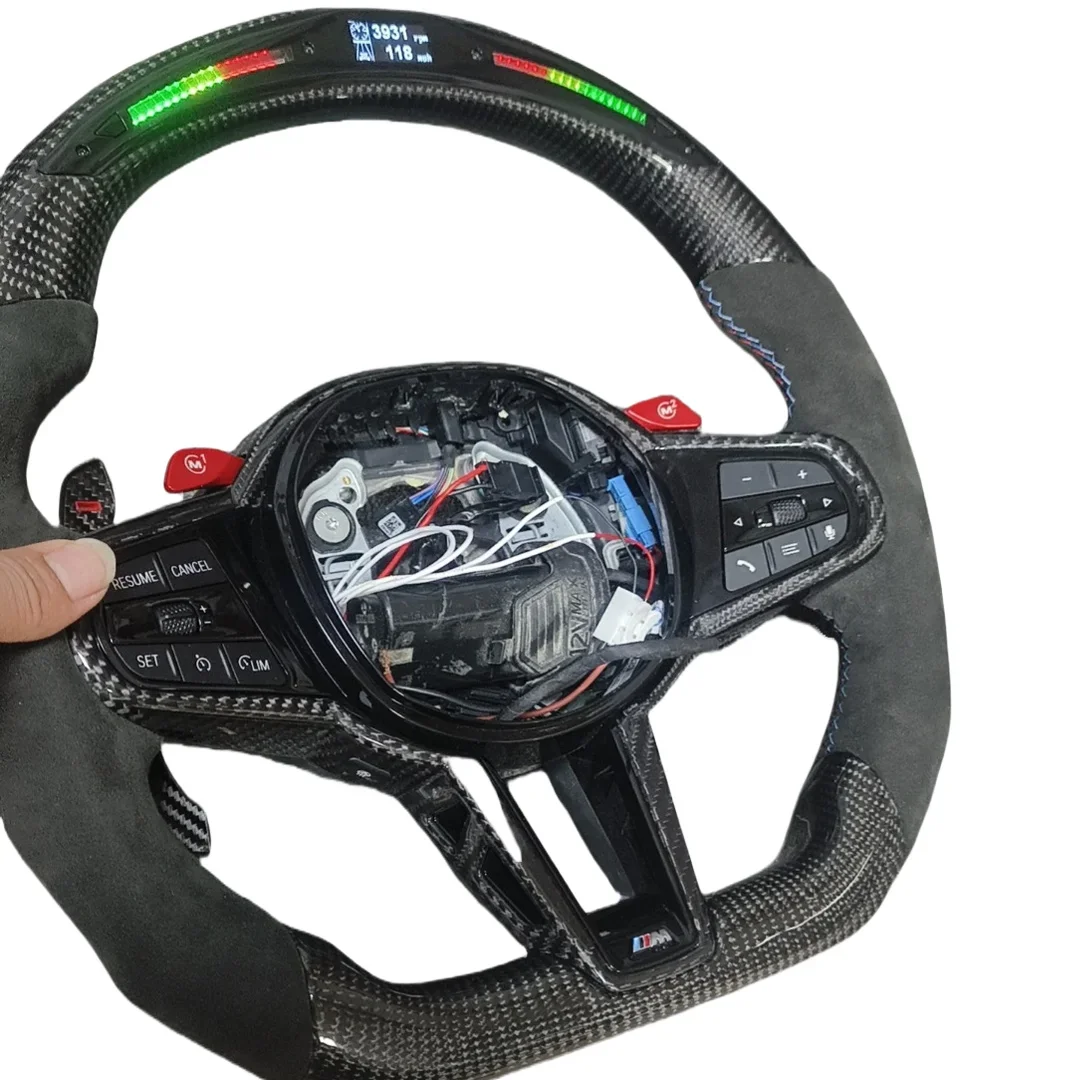 LED steering wheel for  F30 F10 3 Series 5 Series X5x6 E92 E90 M2 M3 M4 M5 M6 Old to new carbon fiber steering wheel