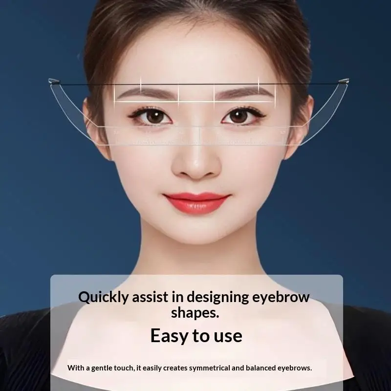 Microblading Wenkbrauw Mapping Liniaal Permanente Make-Up Brow String Pre Geïnkt Tattoo Pijl En Boog Lijntekening Hulpgereedschap