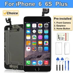 LCD Display For iPhone 6 6S Plus 6P 6SP Screen Replacement Touch Digitizer Complete Full Set Assembly+Front Camera+Home Button